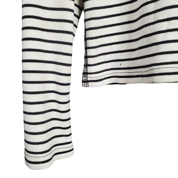 RL Polo Jeans Juniors Sz XL Turtleneck Flag Logo Lightweight Cotton Knit Striped - Picture 8 of 9